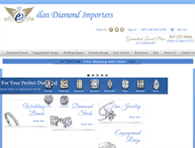 Tablet Screenshot of elandiamondimporters.com